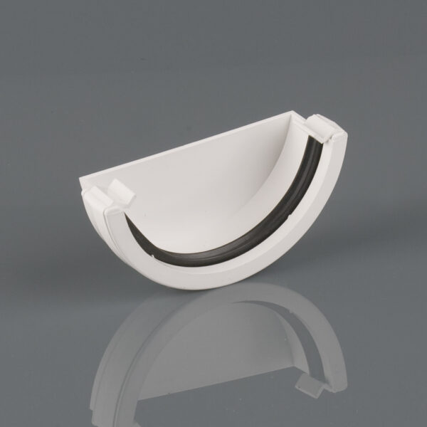 External Stopend Roundstyle Arctic White