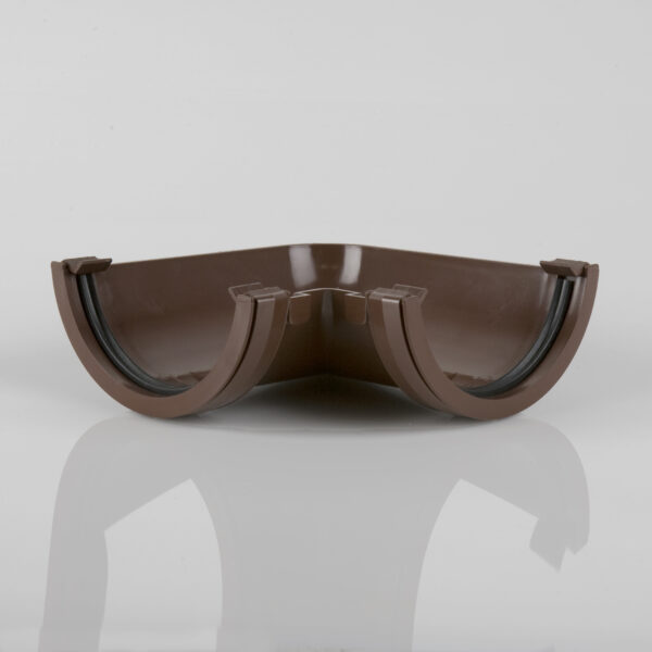 90° Gutter Angle Roundstyle Brown