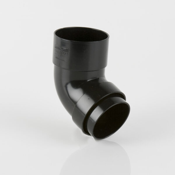 112.5º Round Downpipe Offset Bend Black