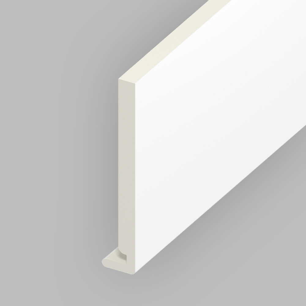 16mm Square Edge Fascia Board White