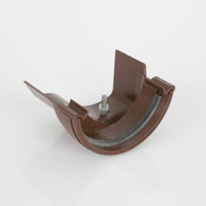 Roundstyle To Ogee Left Hand Gutter Adaptor Brown