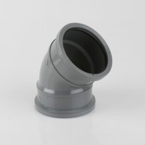 135° Industrial Double Socket Bend Grey