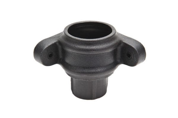 Corner Pipe Coupler With Lugs Cast Iron Effect Black