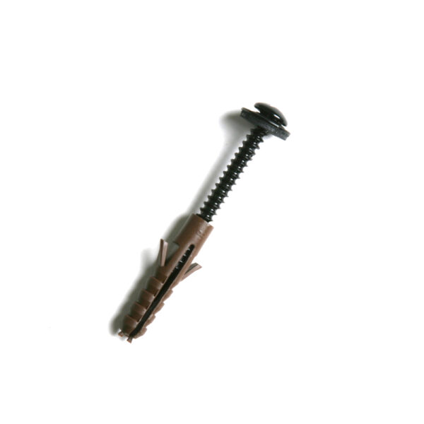 Lug Fixing Pack (10 x 75mm Screw & Plugs) Cast Iron Effect Black =
