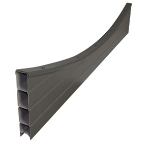 8ft Eco Fence Concave Top 2438 x 300mm Graphite